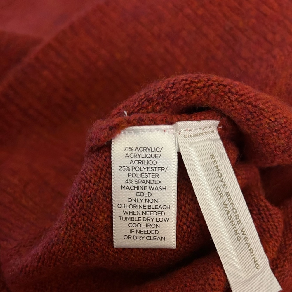 LOFT rust colored sweater size XS NWT - Picture 6 of 6